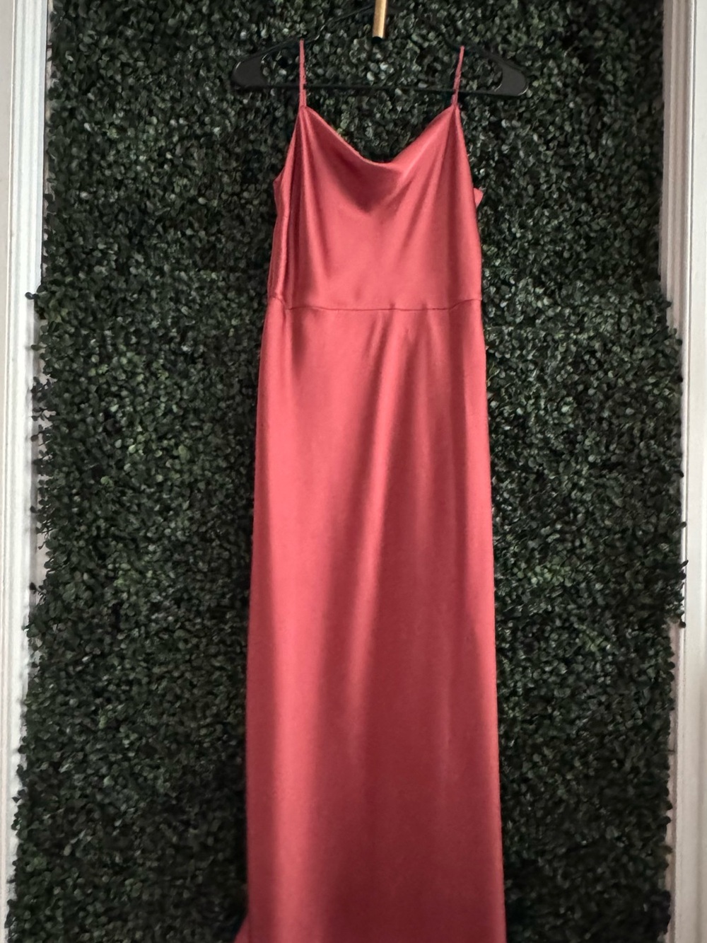Vince Satin Cowl Maxi Dress in Dusty Rose